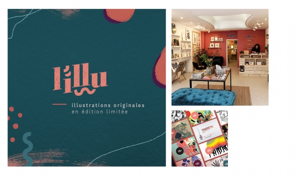 Accompagnement & direction artistique pour la Galerie L'illu (galerie d'illustrations originales en édition limitée)