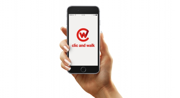 Identité - visuelle - Application mobile - Clic & Walk